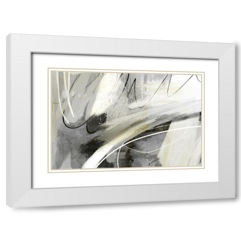 Speak to Me White Modern Wood Framed Art Print with Double Matting by Naskrent, Delores