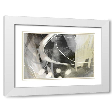 Allegedly White Modern Wood Framed Art Print with Double Matting by Naskrent, Delores
