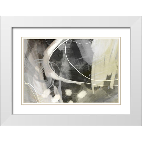 Allegedly White Modern Wood Framed Art Print with Double Matting by Naskrent, Delores