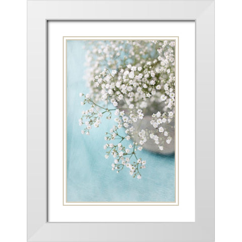 Breath White Modern Wood Framed Art Print with Double Matting by Stalus, Judy