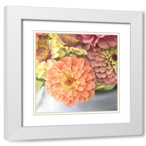 Creamsickle White Modern Wood Framed Art Print with Double Matting by Stalus, Judy