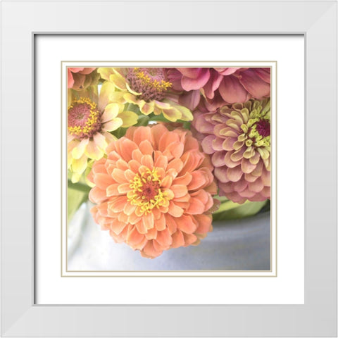 Creamsickle White Modern Wood Framed Art Print with Double Matting by Stalus, Judy