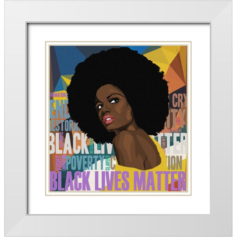 Affirmation White Modern Wood Framed Art Print with Double Matting by Smith, Karen