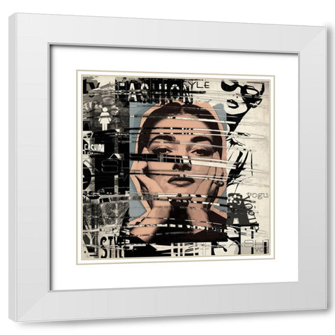 Big Screen White Modern Wood Framed Art Print with Double Matting by Smith, Karen