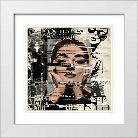 Big Screen White Modern Wood Framed Art Print with Double Matting by Smith, Karen