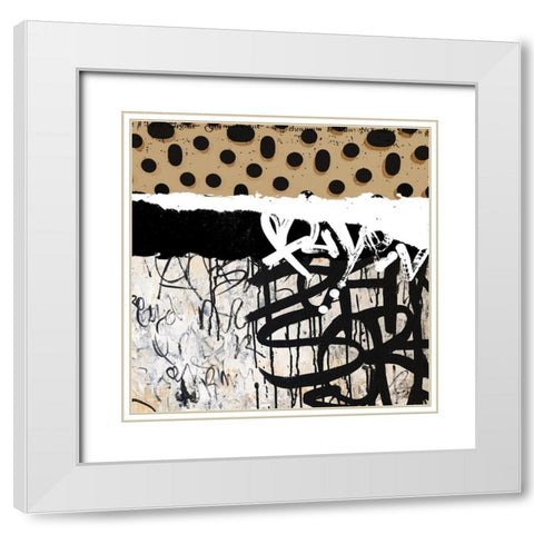 Converse II White Modern Wood Framed Art Print with Double Matting by Smith, Karen