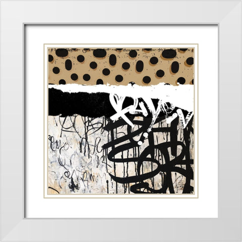 Converse II White Modern Wood Framed Art Print with Double Matting by Smith, Karen