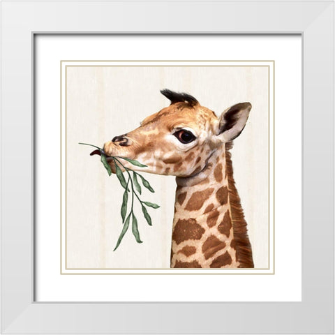 Big G I White Modern Wood Framed Art Print with Double Matting by Smith, Karen