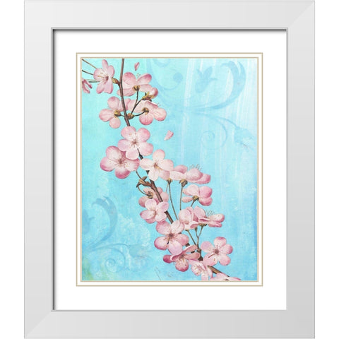 Blush White Modern Wood Framed Art Print with Double Matting by Smith, Karen