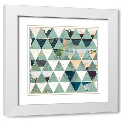 Dimension II White Modern Wood Framed Art Print with Double Matting by Smith, Karen
