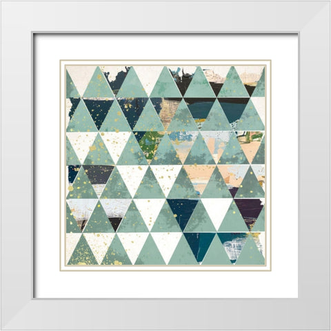 Dimension II White Modern Wood Framed Art Print with Double Matting by Smith, Karen