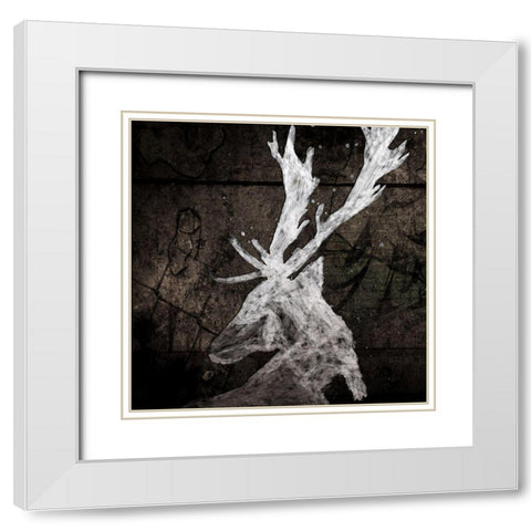 Wild One I White Modern Wood Framed Art Print with Double Matting by Smith, Karen