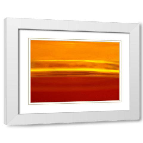 Mirage I White Modern Wood Framed Art Print with Double Matting by Surma And Guillen