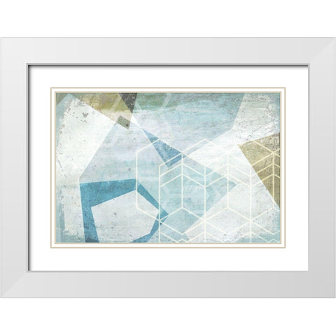 Coping White Modern Wood Framed Art Print with Double Matting by Naskrent, Delores
