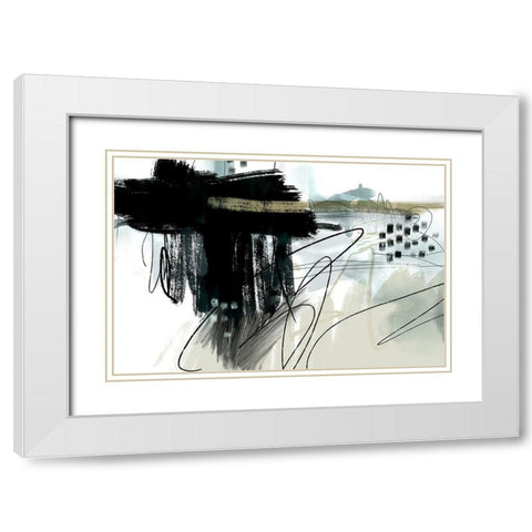 Citadel White Modern Wood Framed Art Print with Double Matting by Naskrent, Delores