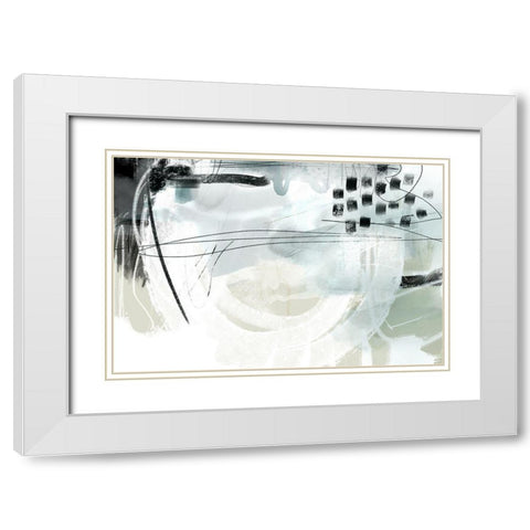 Strongh White Modern Wood Framed Art Print with Double Matting by Naskrent, Delores