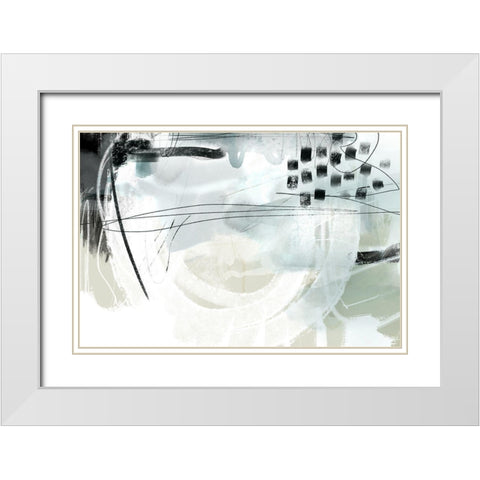 Strongh White Modern Wood Framed Art Print with Double Matting by Naskrent, Delores