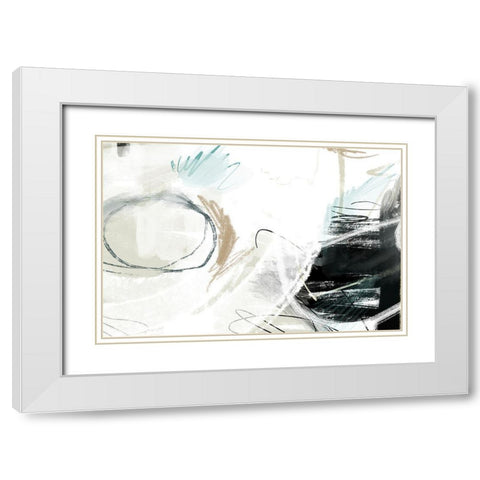 Alcazar White Modern Wood Framed Art Print with Double Matting by Naskrent, Delores