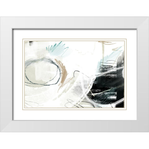 Alcazar White Modern Wood Framed Art Print with Double Matting by Naskrent, Delores