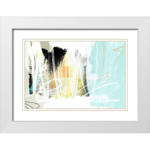 Bastion White Modern Wood Framed Art Print with Double Matting by Naskrent, Delores