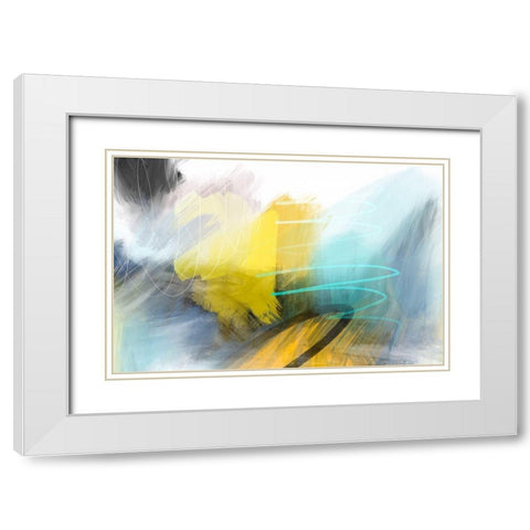 Deadly Tornado White Modern Wood Framed Art Print with Double Matting by Naskrent, Delores