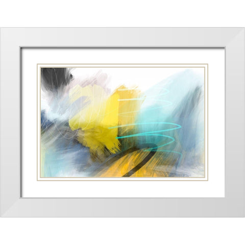 Deadly Tornado White Modern Wood Framed Art Print with Double Matting by Naskrent, Delores