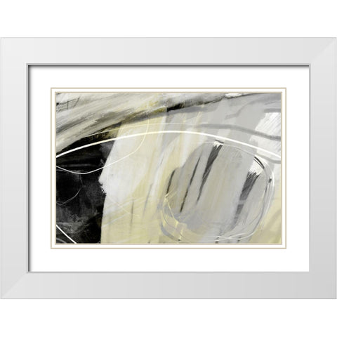 Whisper It White Modern Wood Framed Art Print with Double Matting by Naskrent, Delores