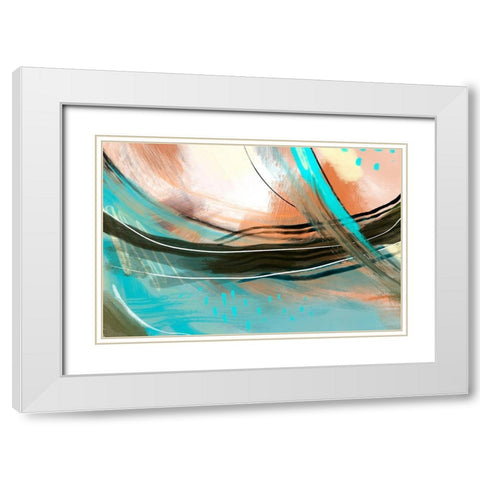 Pronounce White Modern Wood Framed Art Print with Double Matting by Naskrent, Delores