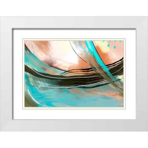 Pronounce White Modern Wood Framed Art Print with Double Matting by Naskrent, Delores