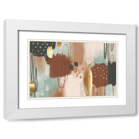 Ginger Bread White Modern Wood Framed Art Print with Double Matting by Naskrent, Delores