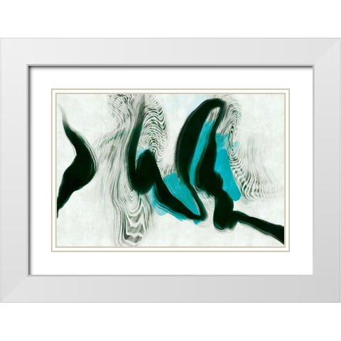 Purposeful Potency White Modern Wood Framed Art Print with Double Matting by Naskrent, Delores