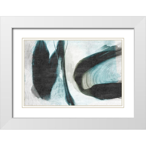Overcome White Modern Wood Framed Art Print with Double Matting by Naskrent, Delores