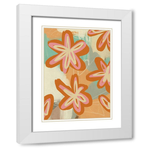 Summer of 68 White Modern Wood Framed Art Print with Double Matting by Haase, Andrea