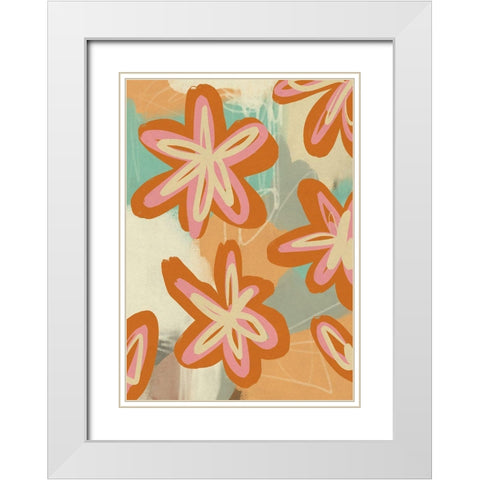 Summer of 68 White Modern Wood Framed Art Print with Double Matting by Haase, Andrea