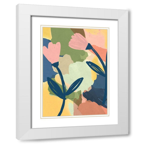 Retro Spring White Modern Wood Framed Art Print with Double Matting by Haase, Andrea