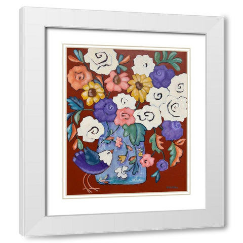 Brightly White Modern Wood Framed Art Print with Double Matting by Wojahn, Holly