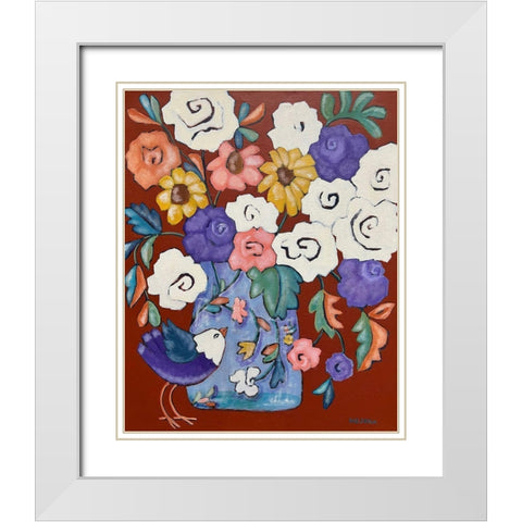 Brightly White Modern Wood Framed Art Print with Double Matting by Wojahn, Holly