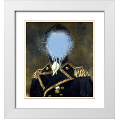 Admiral Who White Modern Wood Framed Art Print with Double Matting by Smith, Karen