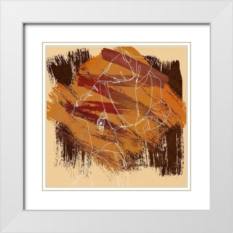 Grace I White Modern Wood Framed Art Print with Double Matting by Smith, Karen