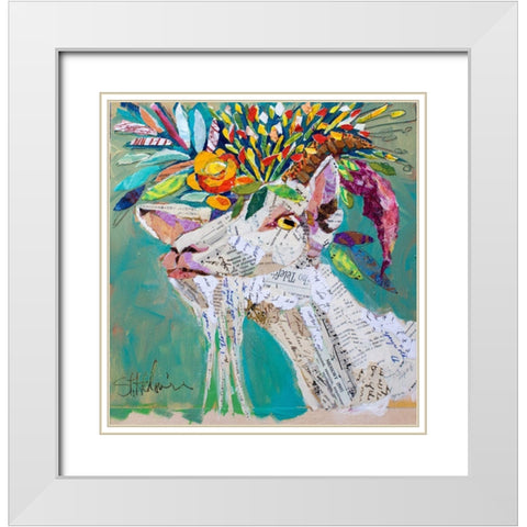 Billiegoat White Modern Wood Framed Art Print with Double Matting by St Hilaire, Elizabeth