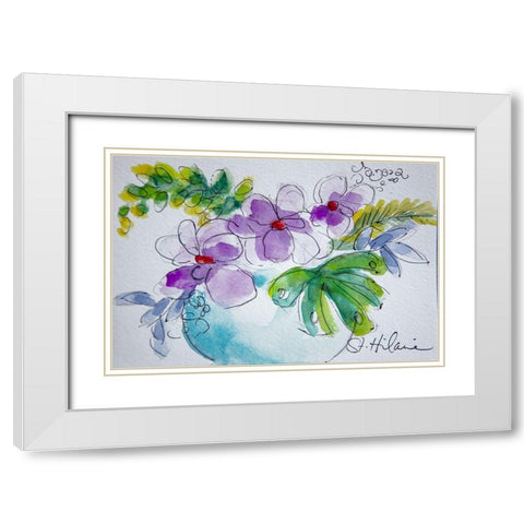 My Sweetheart White Modern Wood Framed Art Print with Double Matting by St Hilaire, Elizabeth