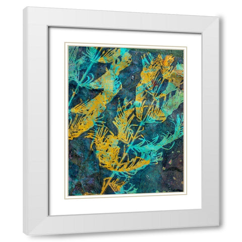 Evergreen White Modern Wood Framed Art Print with Double Matting by St Hilaire, Elizabeth