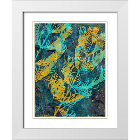 Evergreen White Modern Wood Framed Art Print with Double Matting by St Hilaire, Elizabeth