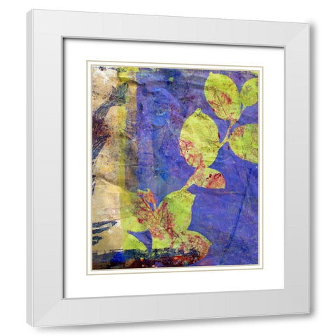 Lavender White Modern Wood Framed Art Print with Double Matting by St Hilaire, Elizabeth