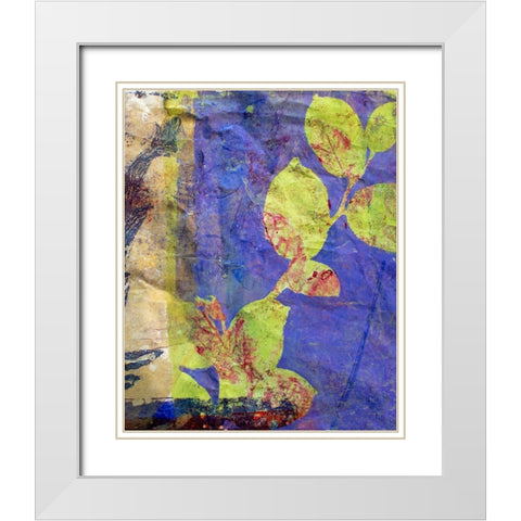 Lavender White Modern Wood Framed Art Print with Double Matting by St Hilaire, Elizabeth