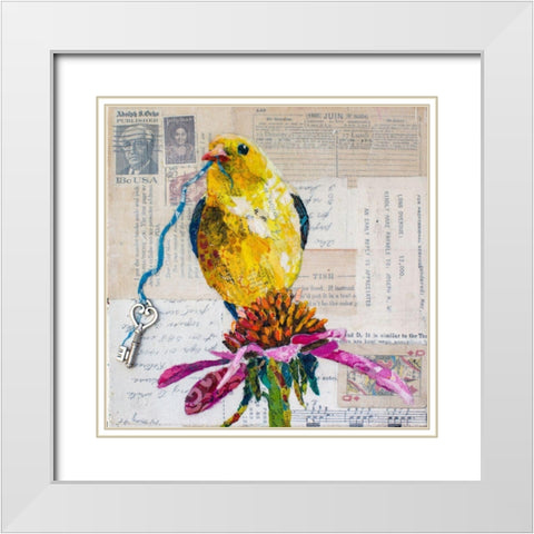 Balance White Modern Wood Framed Art Print with Double Matting by St Hilaire, Elizabeth