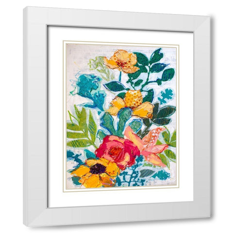 My Mothers Garden B White Modern Wood Framed Art Print with Double Matting by St Hilaire, Elizabeth
