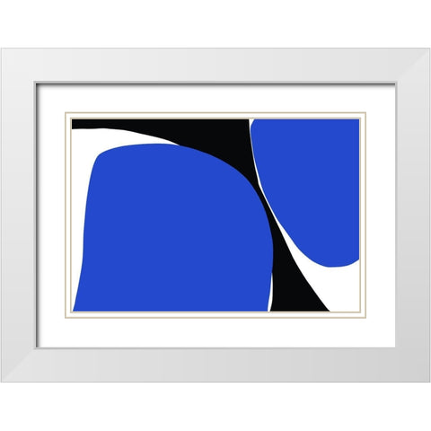 Art Shape Colors design VIII White Modern Wood Framed Art Print with Double Matting by Orlov, Irena