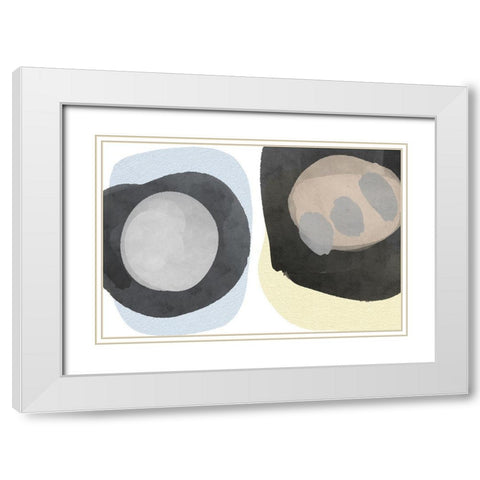 Art Shape Colors design XXIV White Modern Wood Framed Art Print with Double Matting by Orlov, Irena