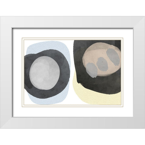 Art Shape Colors design XXIV White Modern Wood Framed Art Print with Double Matting by Orlov, Irena